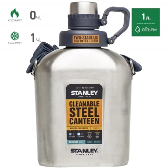 Фляга STANLEY ADVENTURE 1L 10-01930-003 стальной