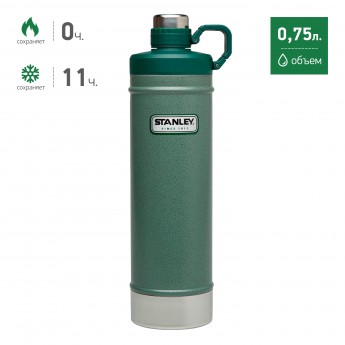 Термобутылка STANLEY Classic 0,75L Зеленая