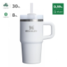 Термокружка STANLEY QUENCHER H2.0 0,59L () с трубочкой, белая 10-13991-002